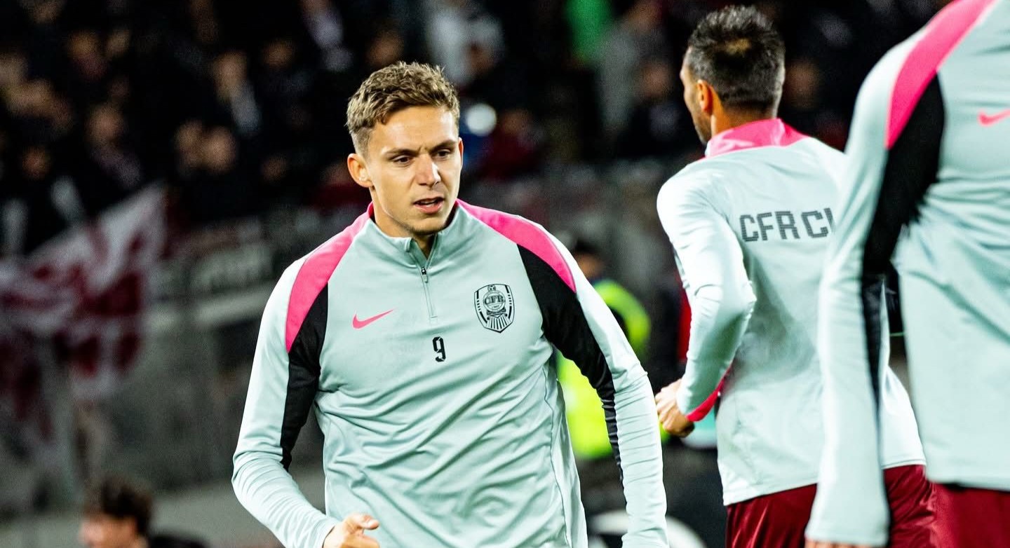 Louis Munteanu a fost transferat de CFR vara trecută de la Fiorentina | Foto: CFR 1907 Cluj Facebook