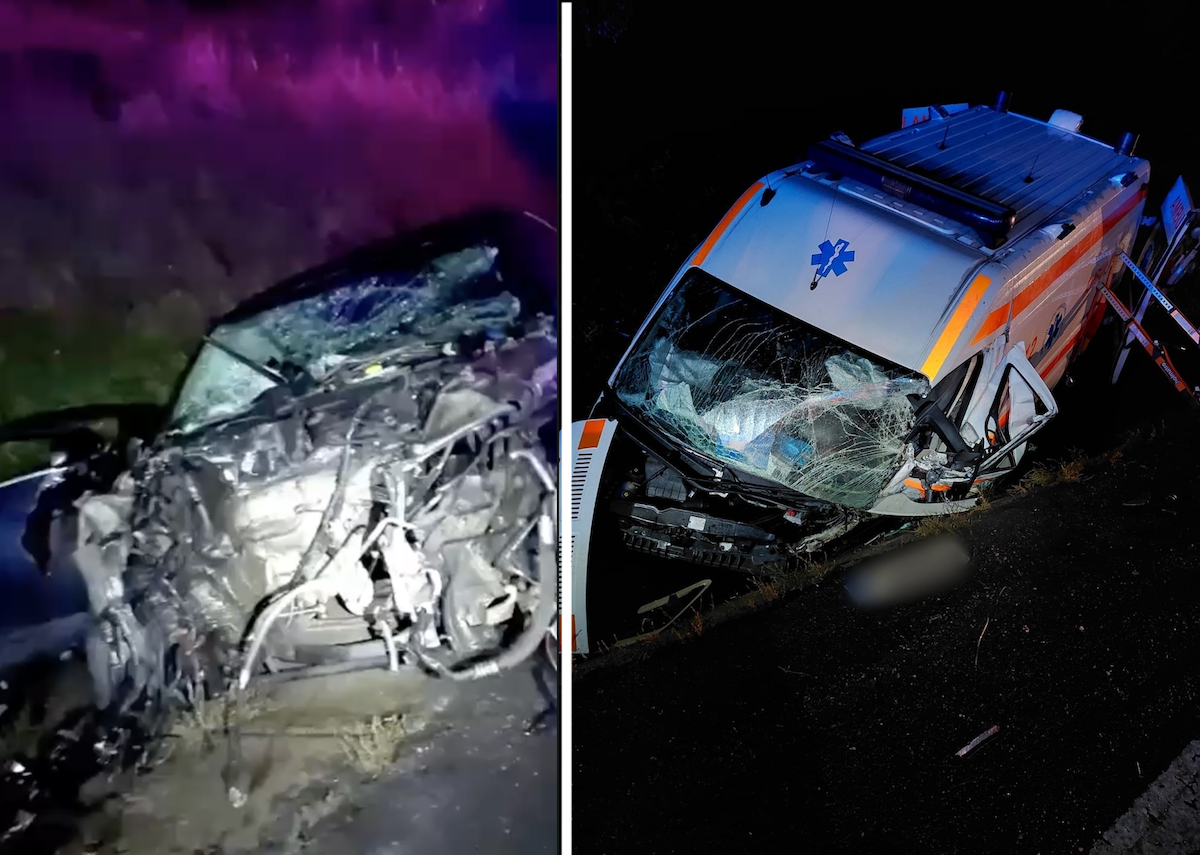 O femeie a decedat, luni 6 octombrie în urma unui accident rutier petrecut între Huedin și Șauna | Foto: ISU Cluj