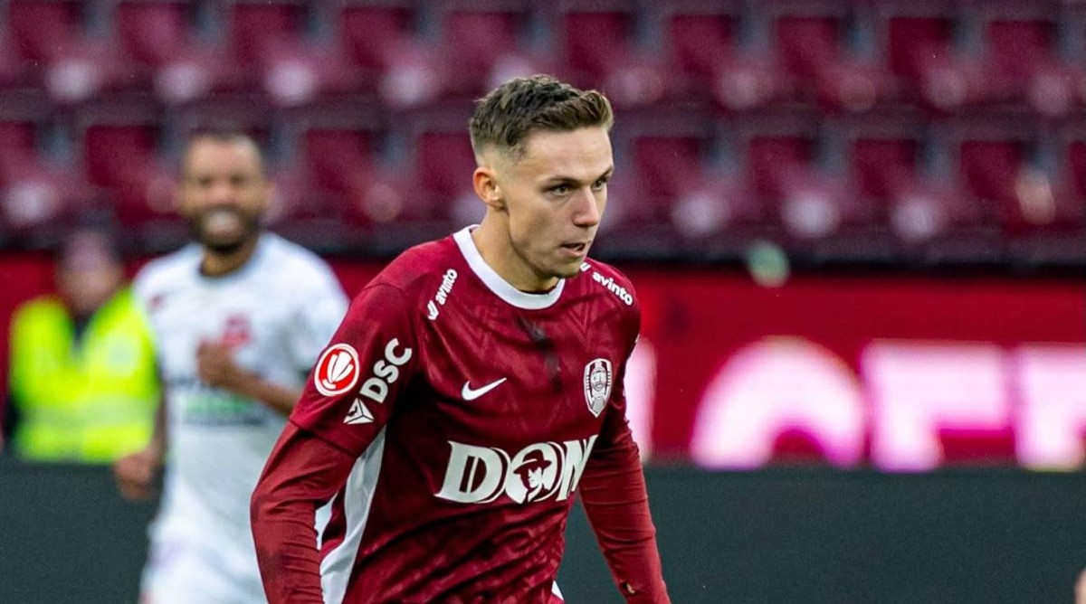 Louis Munteanu a fost golgheterul sezonului trecut, cu 23 de goluri | Foto: CFR 1907 Cluj Facebook