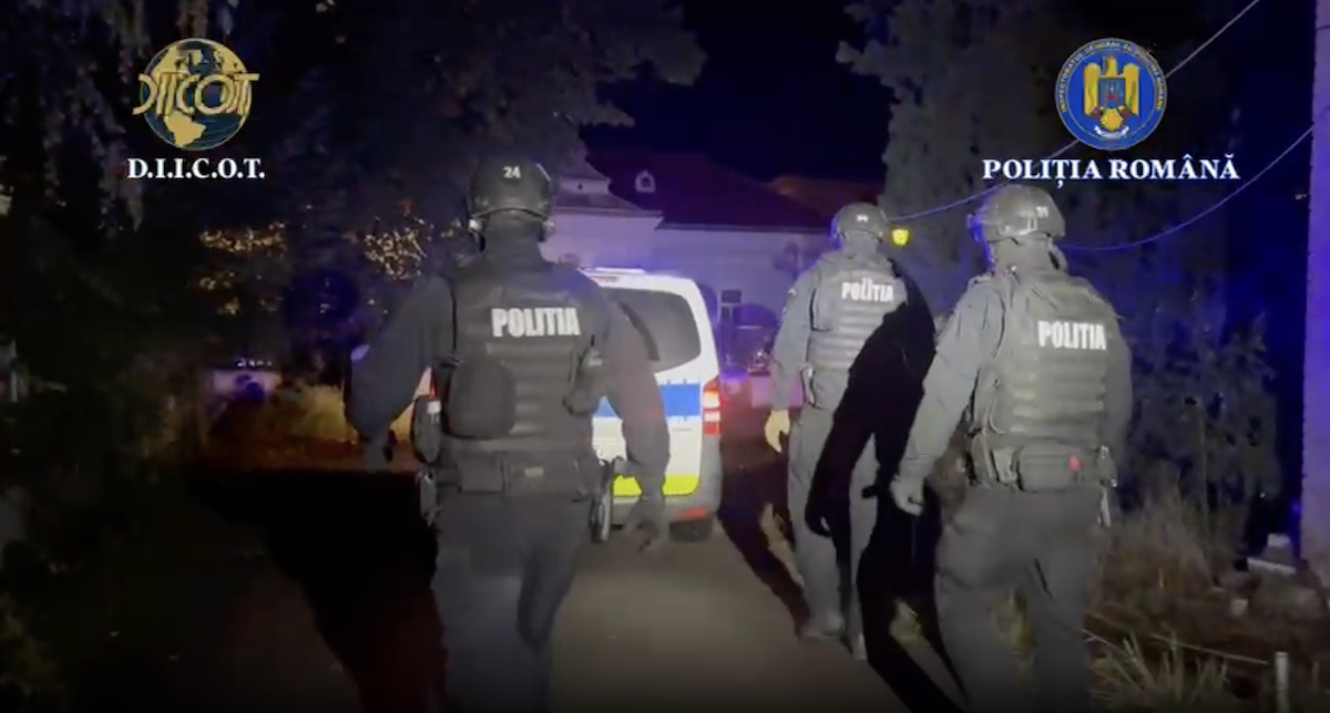 DIICOT a efectuat zeci de percheziții în Cluj și mai multe județe din România | Foto: Captură video, diicot.ro