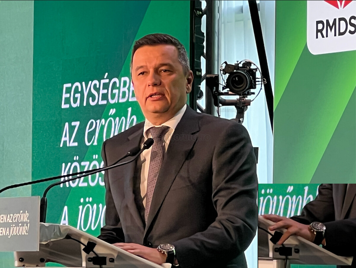 Președintele Camerei Deputaților, Sorin Grindeanu (PSD), protagonistul unui moment controversat la congresul UDMR de la Cluj | Foto: Sergiu Tămaș, monitorulcj.ro
