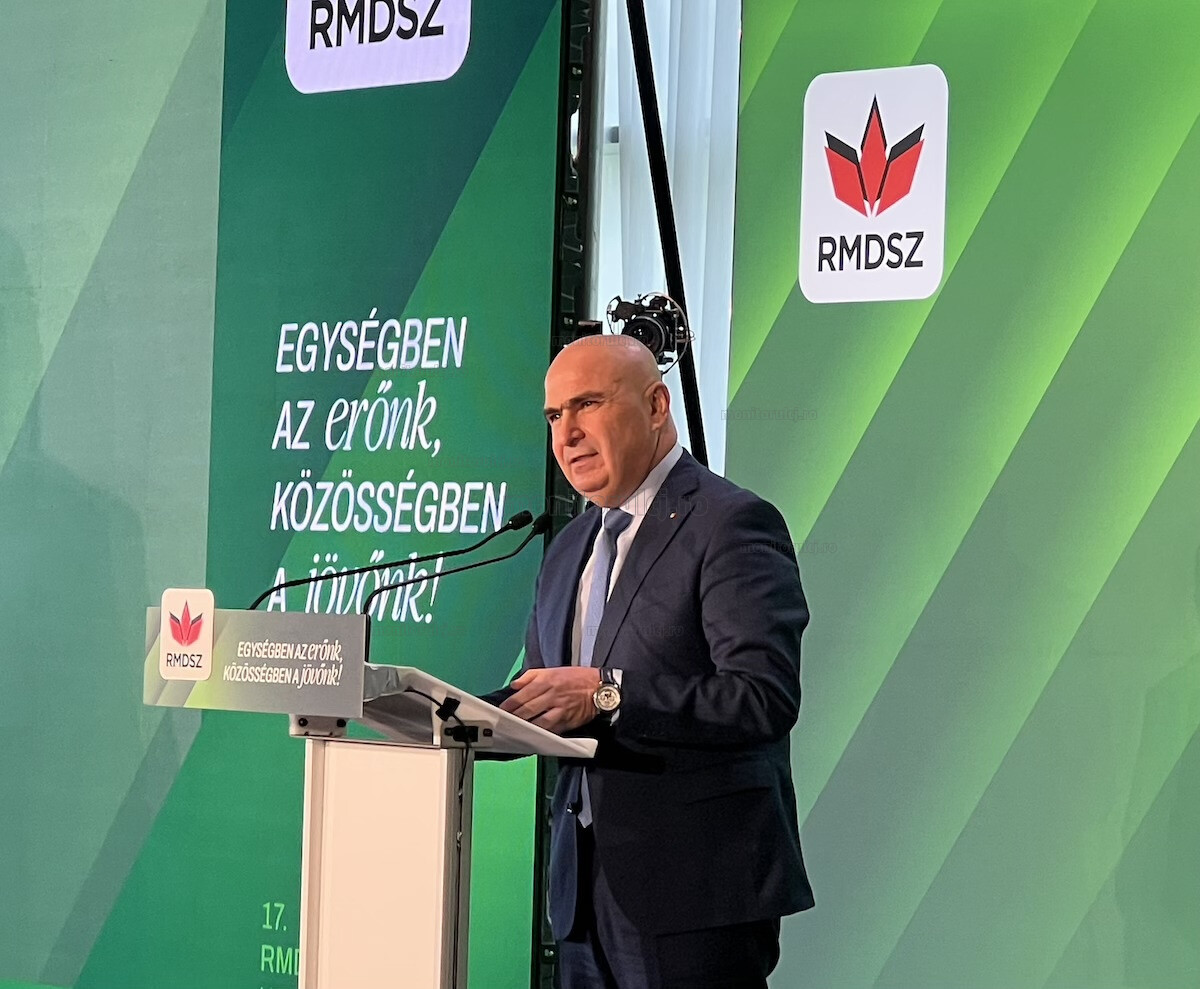 Prim-ministrul României, Ilie Bolojan, a participat, vineri, la congresul UDMR de la Cluj | Foto: Sergiu Tămaș, monitorulcj.ro