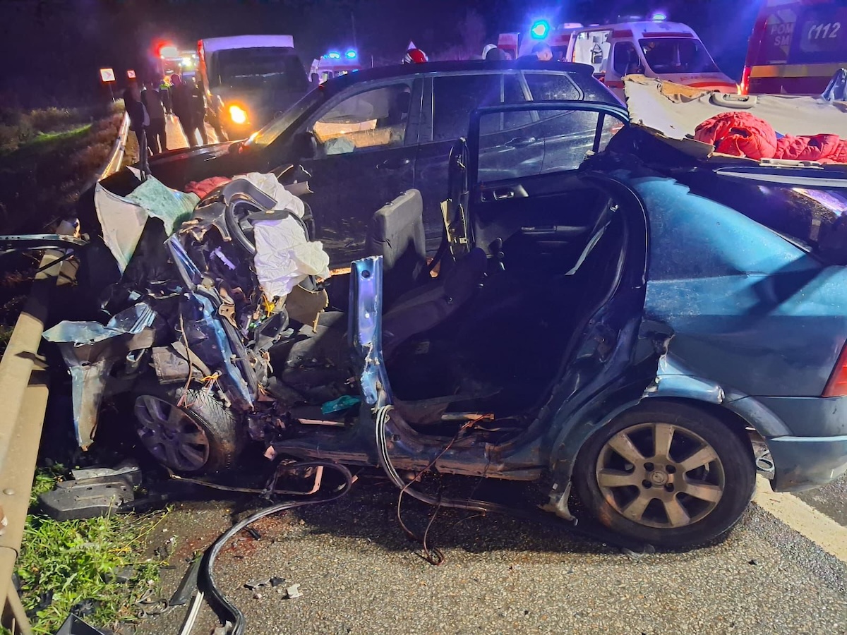 Accident grav în Livada, județul Cluj. Un bărbat a murit | Foto: ISU Cluj