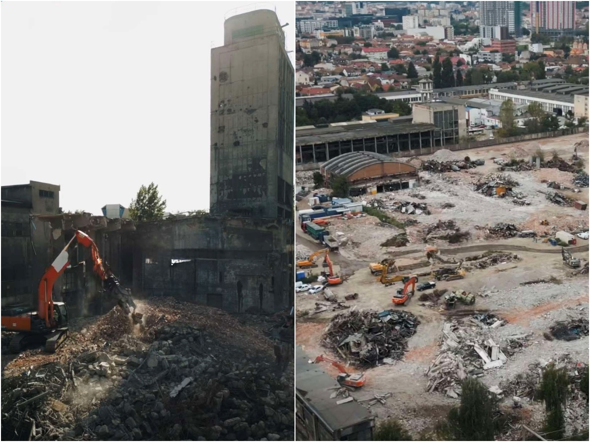 Fosta platformă Carbochim Cluj a fost demolată | Foto: Captură video, Facebook - BS Recycling România
