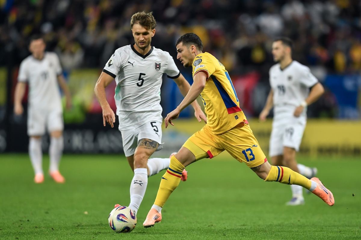 Naționala României a câștigat, scor 1-0 împotriva Austriei, în preliminariile Campionatului Mondial de Fotbal 2026 | Foto: ALEX MICSIK / AGERPRES FOTO
