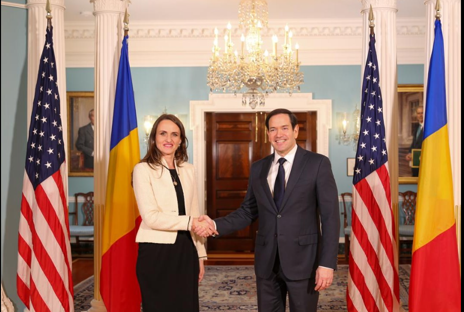 Oana Țoiu și secretarul de Stat american, Marco Rubio  | Foto: Oana Țoiu- Facebook