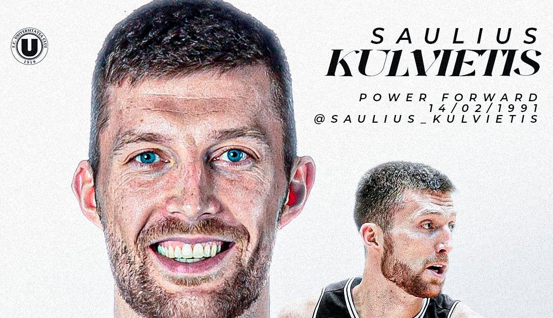 Saulius Kulvietis a evoluat ultima oară în Lituania, la Šiauliai | Foto: U-BT Cluj-Napoca