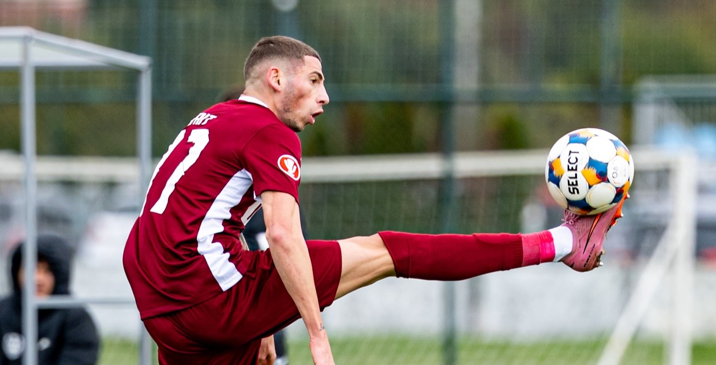 Andres Șfaiț a fost soluția U21 trimisă în teren de Andrea Mandorlini | Foto: CFR 1907 Cluj Facebook