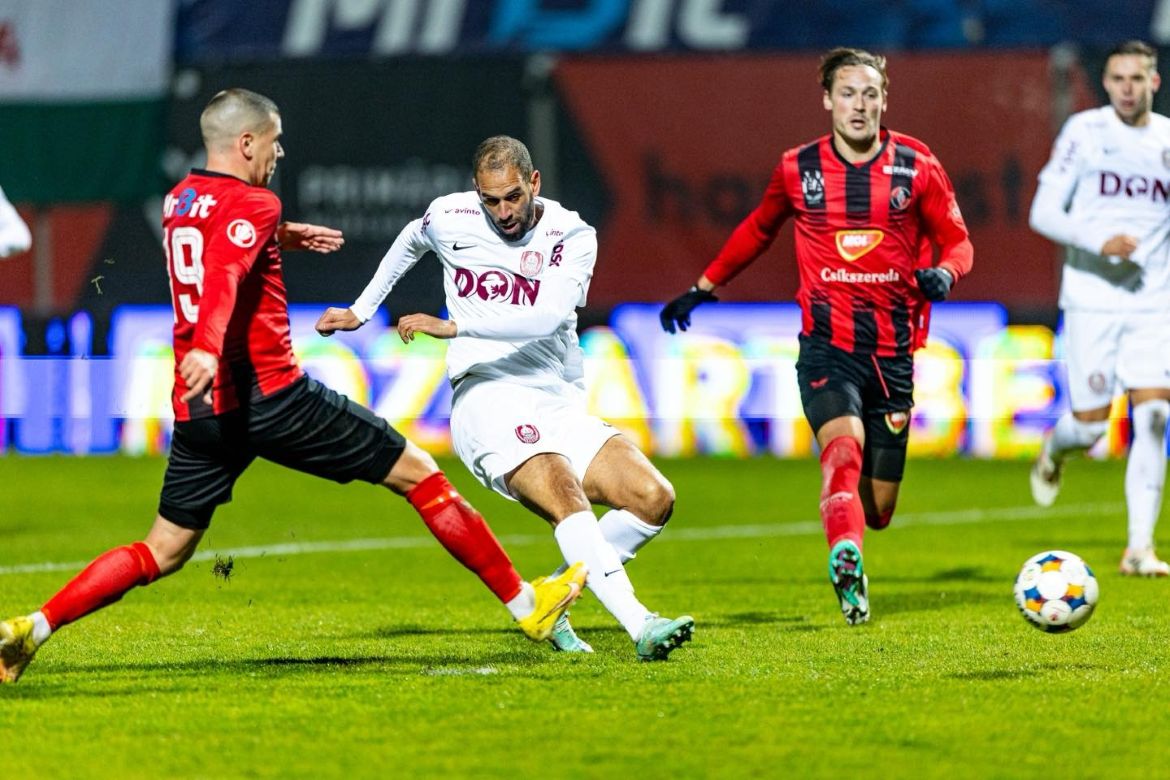 Islam Slimani a reușit la Miercurea Ciuc primul gol pentru CFR | Foto: CFR 1907 Cluj Facebook