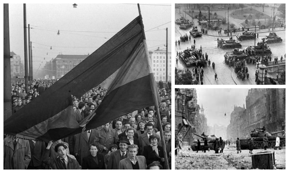 În 1953, Ungaria a trecut printr-o perioadă tulbure, provocată de excesele conducerii maghiare staliniste: Studenții au declanșat o demonstrație pașnică, care s-a transformat în revoluție violentă, sfârșită printr-un masacru comis de trupele sovietice în 10-11 noiembrie 1956 |Foto: 1956-os emlékév - Facebook