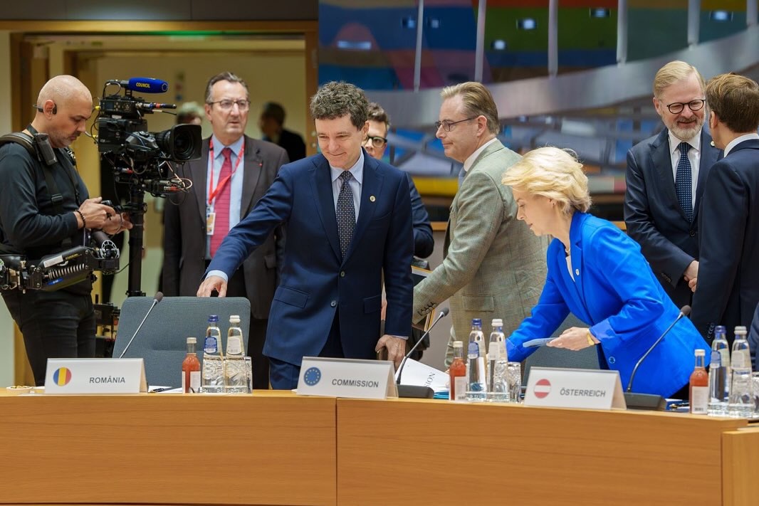 Președintele României, Nicușor Dan, la reuniunea liderilor UE de la Bruxelles | Foto: Facebook, Nicușor Dan
