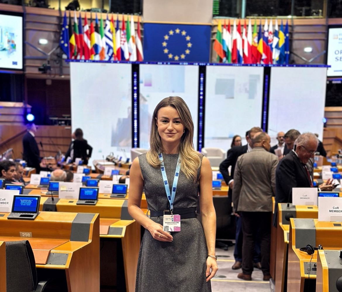 Georgiana Sima (PNL) Cluj, la Săptămâna Europeană a Regiunilor și Orașelor | Foto: Linkedin, Georgiana Sima