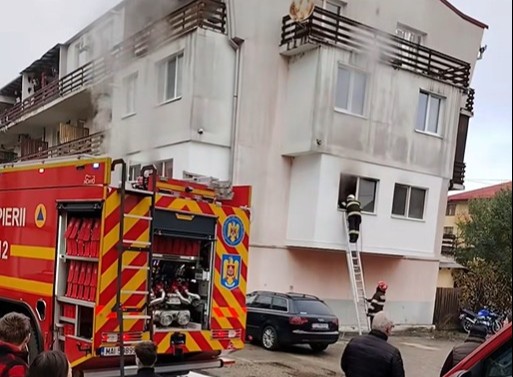 Incendiu în Florești | Foto: Facebook