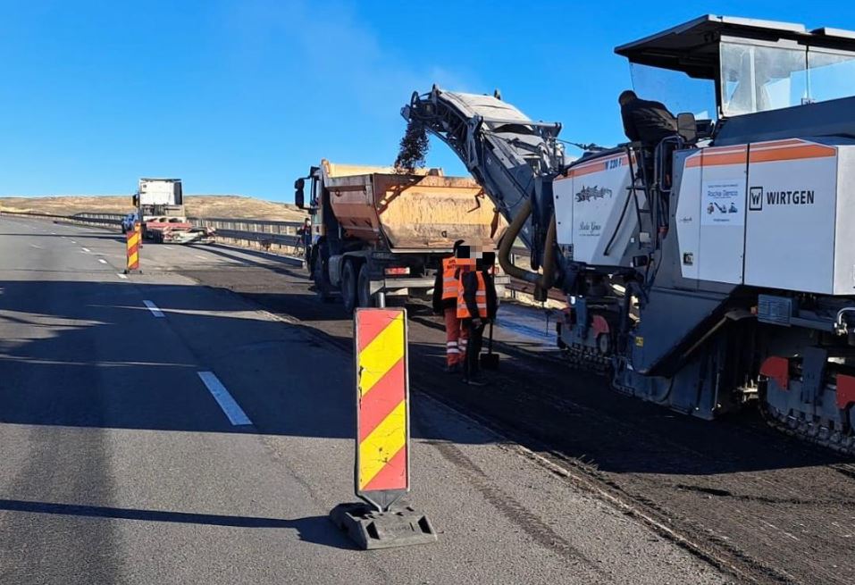 Atenție, șoferi! O secțiune a Autostrăzii Sebeș-Turda a cedat|Foto: DRDP Cluj