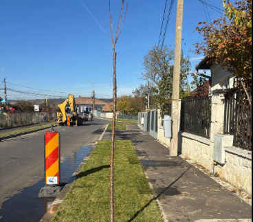 Lucrările de modernizare de pe mai multe străzi din comuna Apahida, aproape de finalizare |Foto: Cristina Blece- Facebook