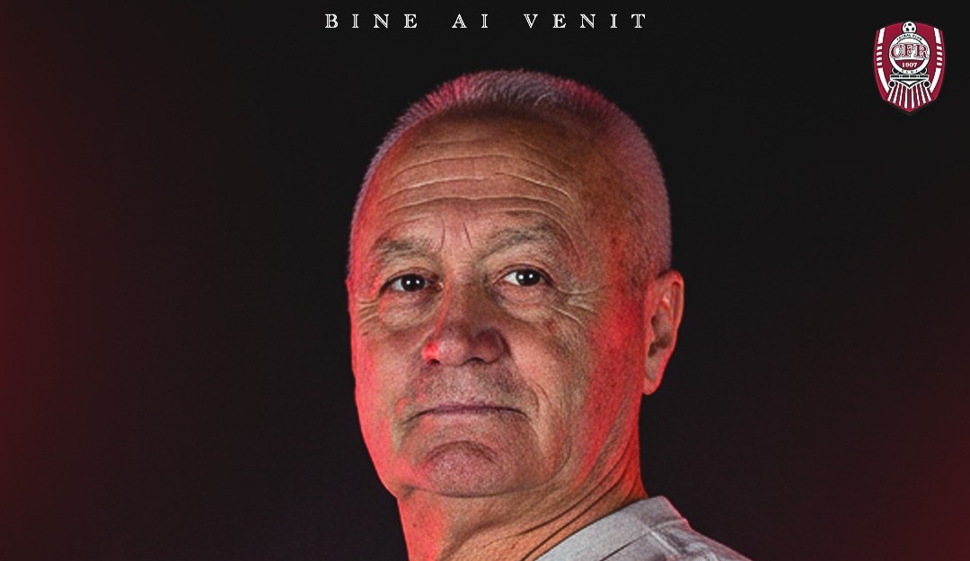 George Ciorceri, noul membru din staff-ului tehnic / Foto: CFR 1907 Cluj Facebook