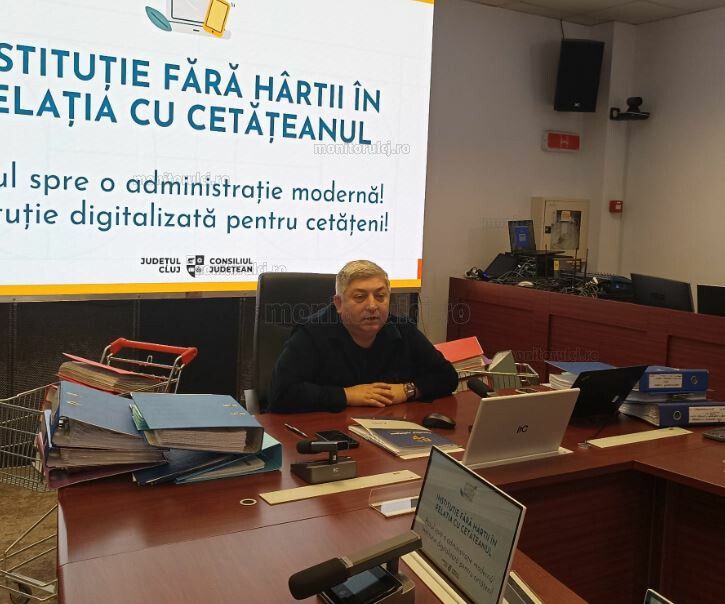 Consiliul Județean Cluj revoluționează serviciile publice prin digitalizare. Alin Tișe: „Circulă documentele, nu cetățeanul”.|Foto: monitorulcj.ro