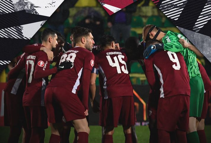 CFR Cluj, înfrângere dureroasă la Mioveni cu FC Argeș|Foto: Fotbal Club CFR 1907 CLUJ – Facebook
