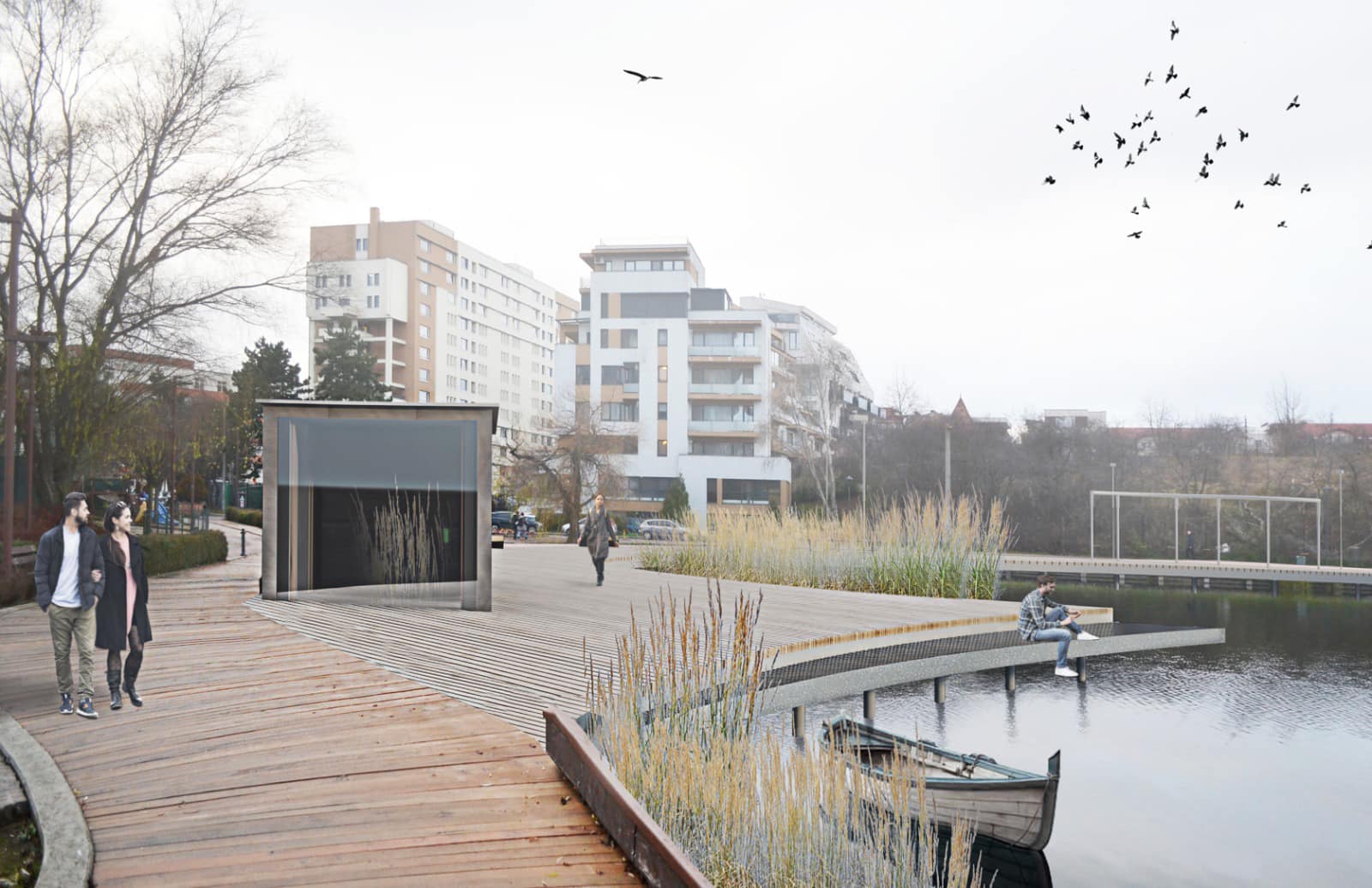 Malurile Lacului Gheorgheni nu se vor moderniza prea curând | Foto: Emil Boc - Facebook