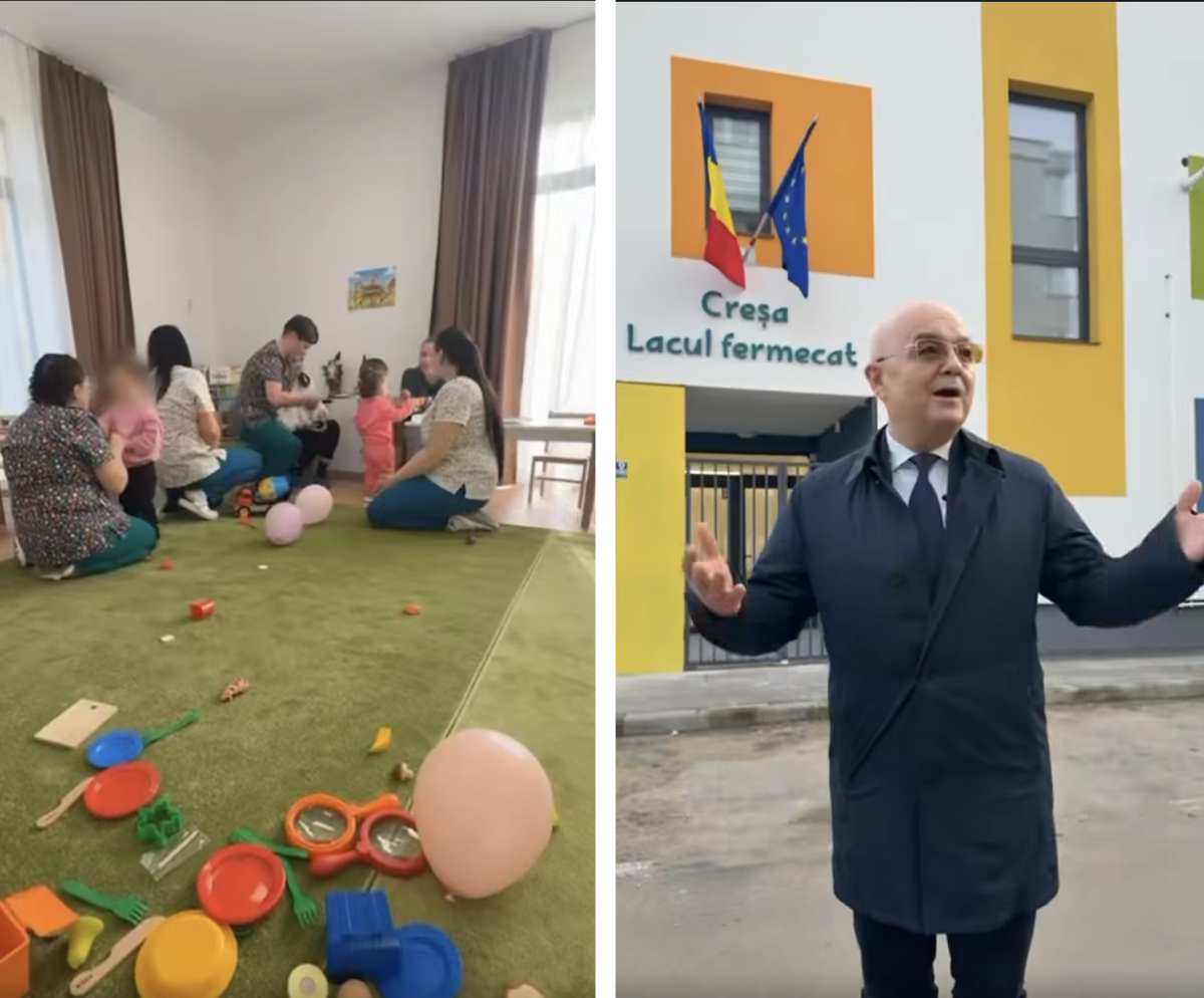 Noua creșă din Cluj-Napoca are o capacitate de 60 de locuri | Foto: Captură video Facebook, Emil Boc