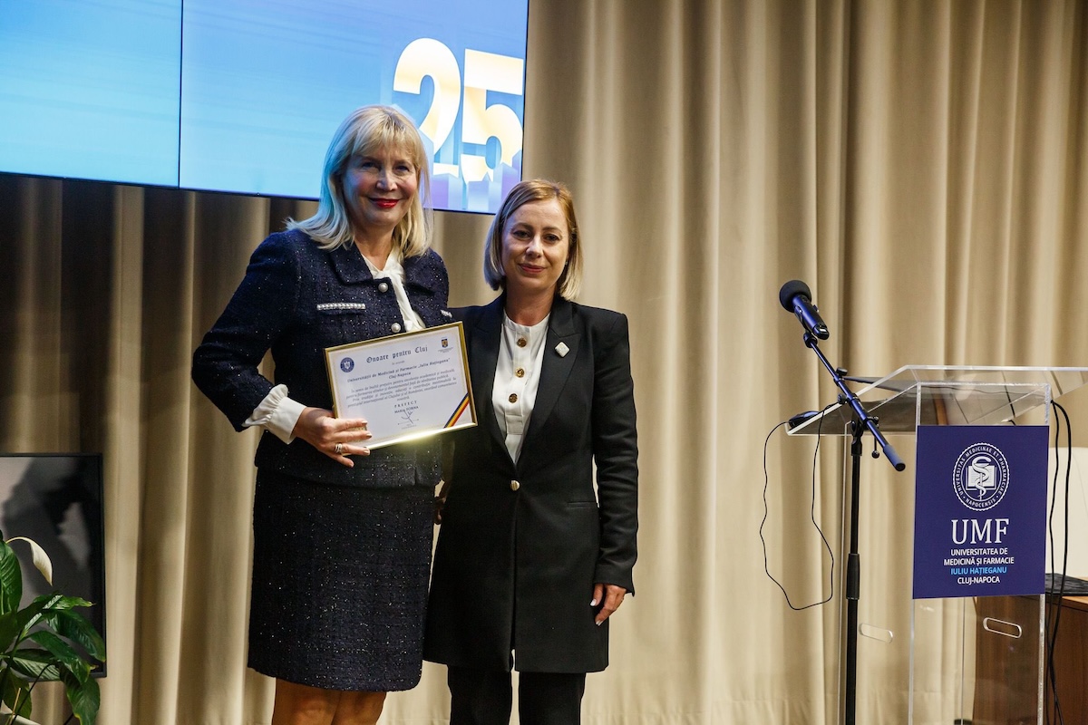 Anca Buzoianu, rector UMF Cluj (stânga) și Maria Forna, prefectul județului Cluj (dreapta) | Foto: Facebook, Instituția Prefectului - Județul Cluj