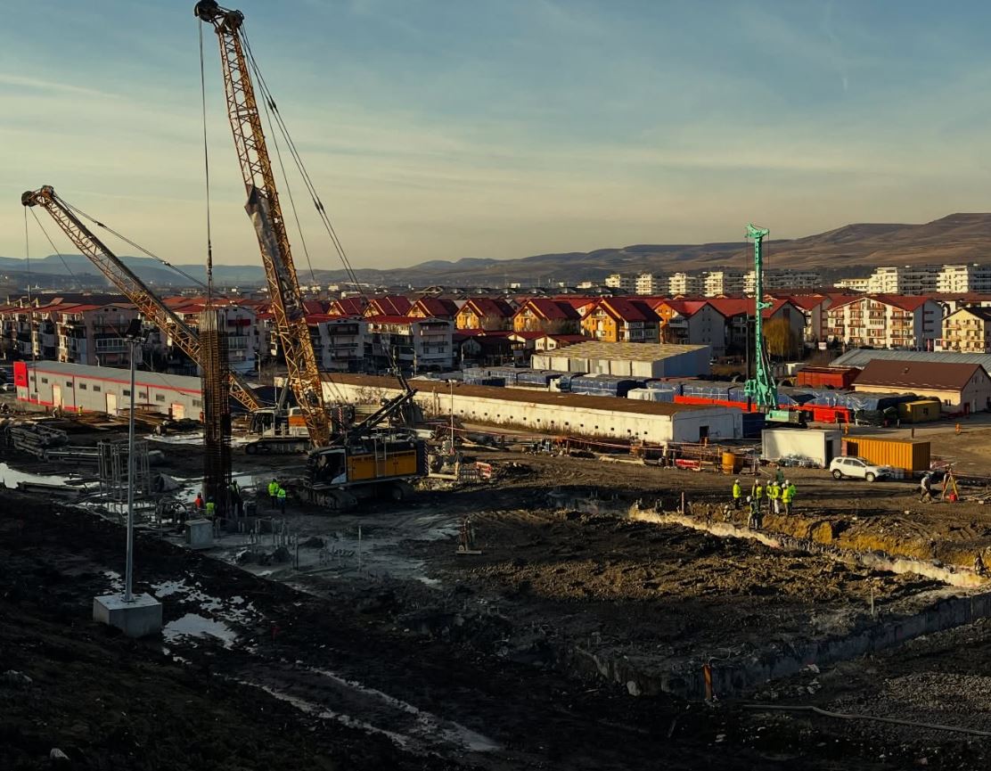 Au fost finalizați pereții mulați ai puțului de lansare pentru TBM-uri la metroul din Cluj. Care sunt pașii următori? |Foto: Magistrala I de metrou Cluj - Facebook
