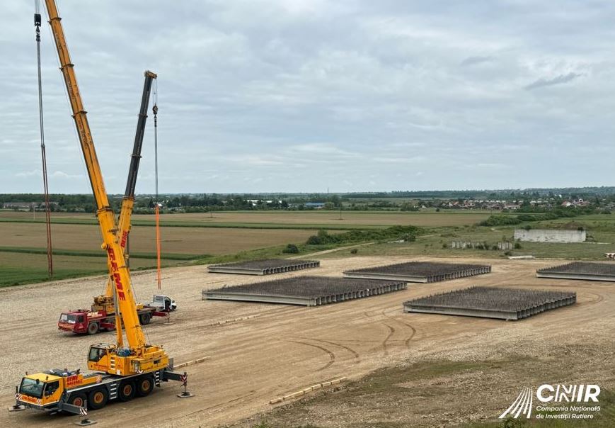 Lucrările pe segmentul Chiribiş – Biharia (A3) se apropie de 30% execuţie|Foto: Compania Națională de Investiții Rutiere