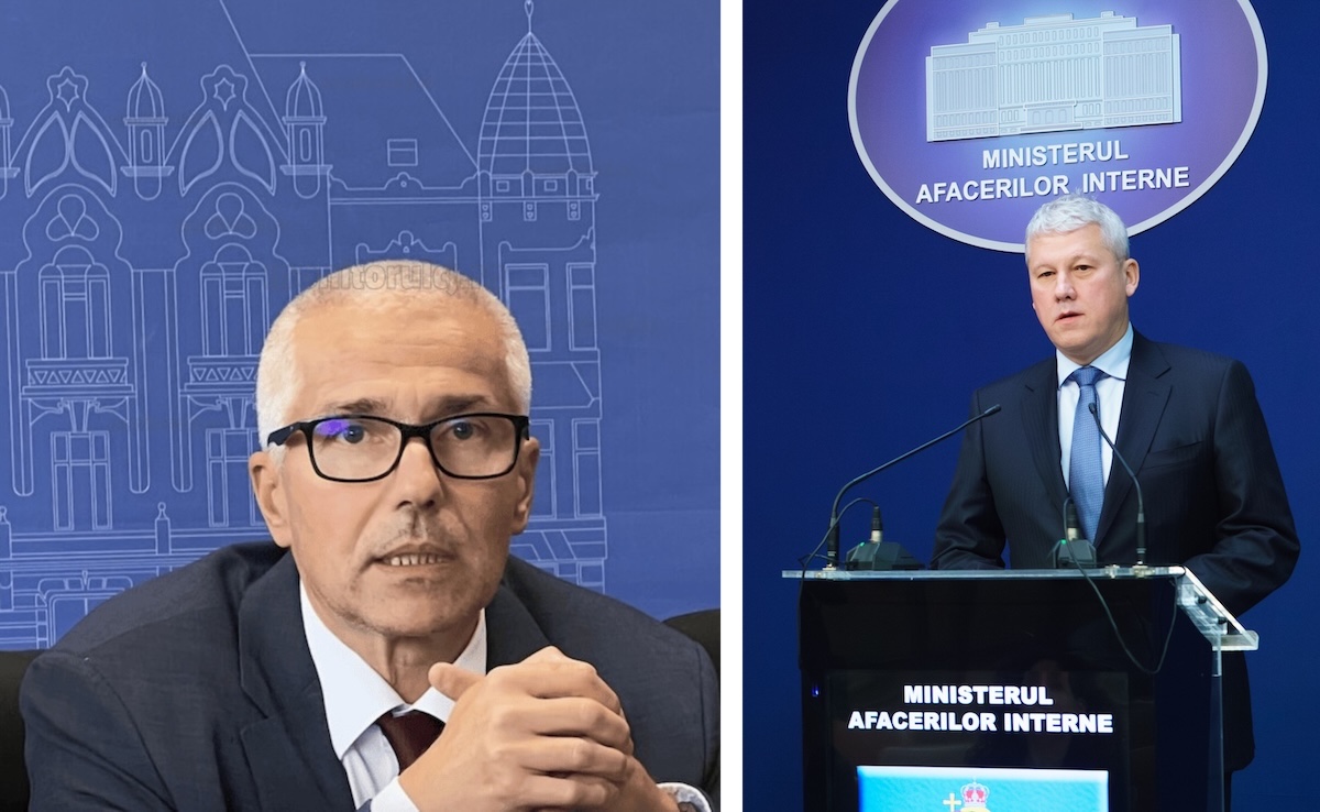 AUR a depus moțiune simplă împotriva lui Radu Marinescu, ministrul Justiției (stânga) și a lui Cătălin Predoiu, ministrul Afacerilor Interne (dreapta) | Foto: Sergiu Tămaș, monitorulcj.ro / Inquam Photos - Pana Tudor