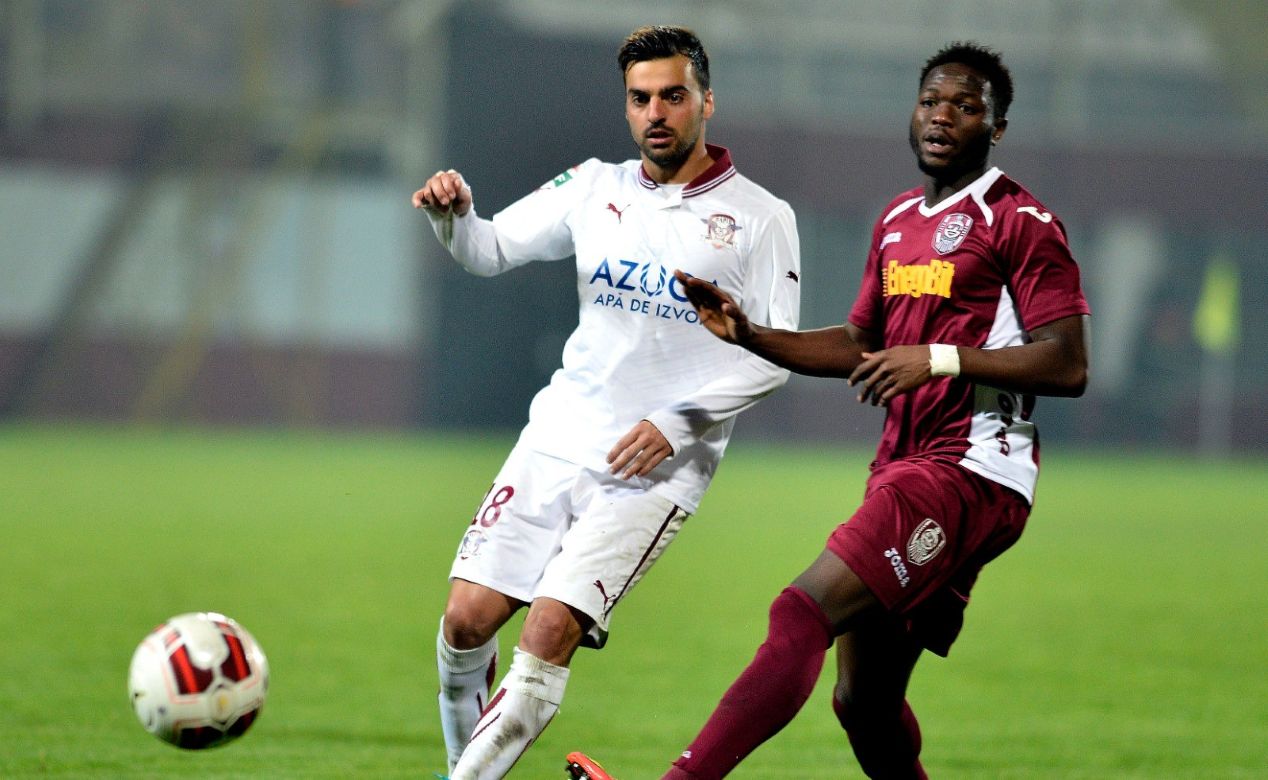 Sulley Muniru, într-un meci contra Rapidului // Foto: DAVID PASARIS (C) / AGERPRES FOTO