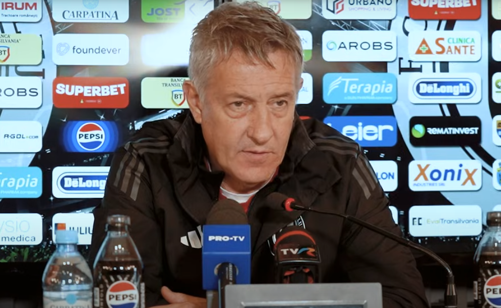 Bergodi nu concepe înfrângerea în meciul contra celor de la Farul Constanța |Foto: captură de ecran FC Universitatea Cluj