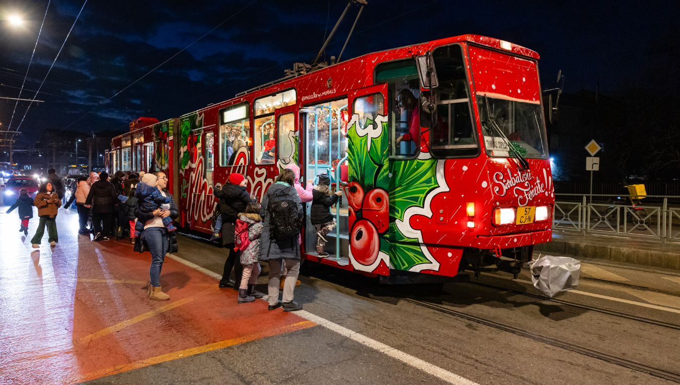 Program special la transportul public din Cluj, de Crăciun | Foto: CTP - Facebook