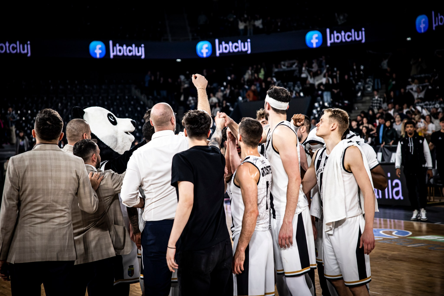 Ultimul meci din an pentru U-BT Cluj, disputat pe BT Arena împotriva polonezilor de la Slask Wroclaw| Foto: U-BT Cluj-Napoca - Facebook