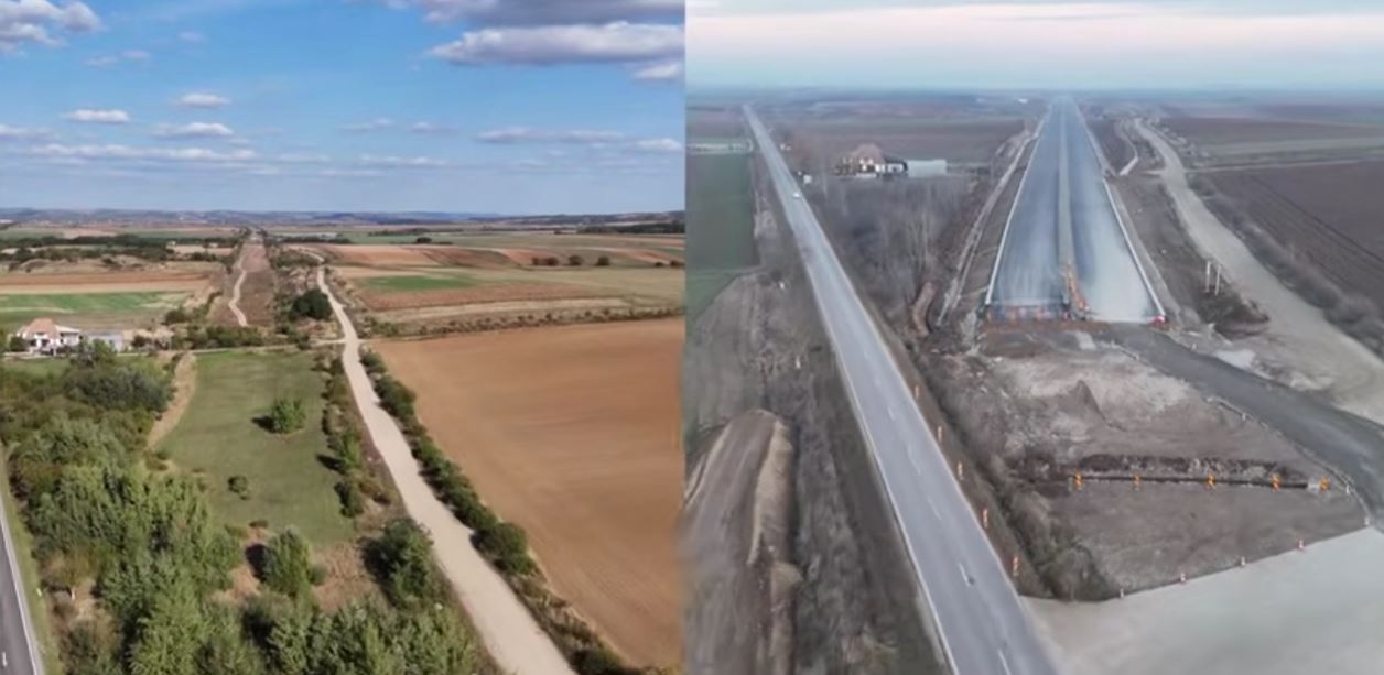 Autostrada Transilvania (A3), Suplacu de Barcău - Chiribiș, progresul realizat in 2025|Sursa foto: marin marian – youtube.com