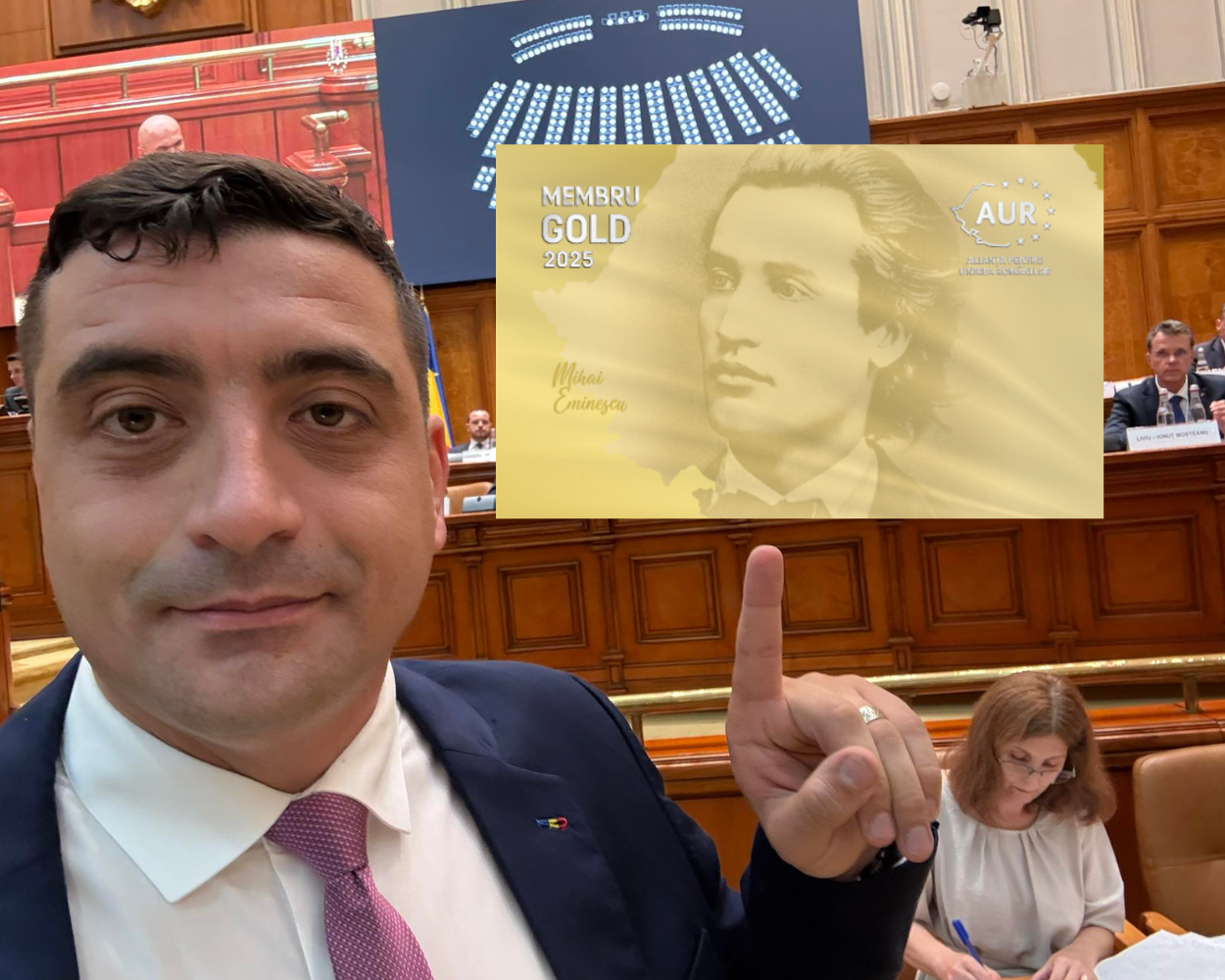 De la carnetul de partid la cardul AUR  VIP. Patriotismul și un selfie cu Simion costă 5000 de lei | Foto: George Simion- Facebook/ Captură de ecran site-ul AUR.ro