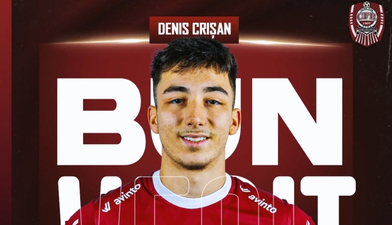 Denis Crișan / Foto: CFR 1907 Cluj Facebook