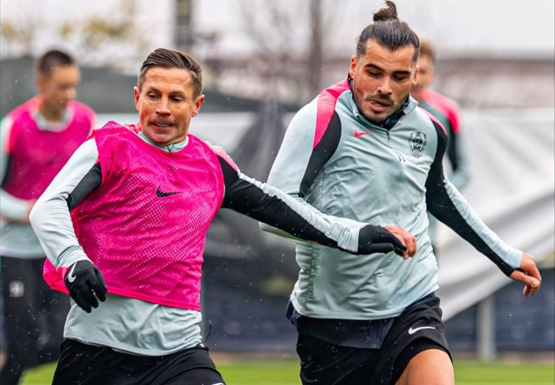 Ciprian Deac și Karlo Muhar / Foto: CFR 1907 Cluj Facebook