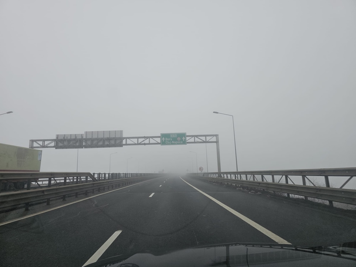 Ceață pe A3 | Foto: monitorulcj.ro