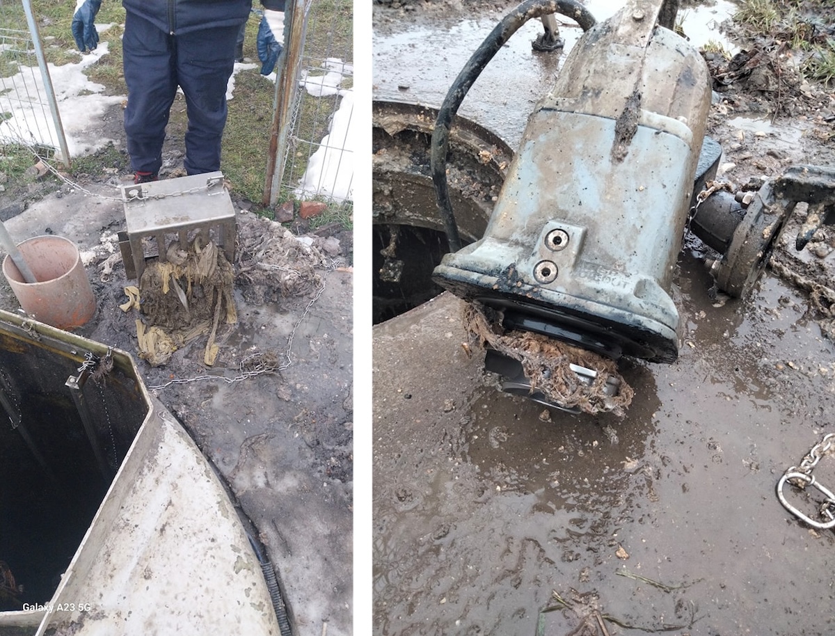 Intervenție pentru curățarea pompelor de canalizare din Apahida | Foto: Facebook - Primăria Comunei Apahida