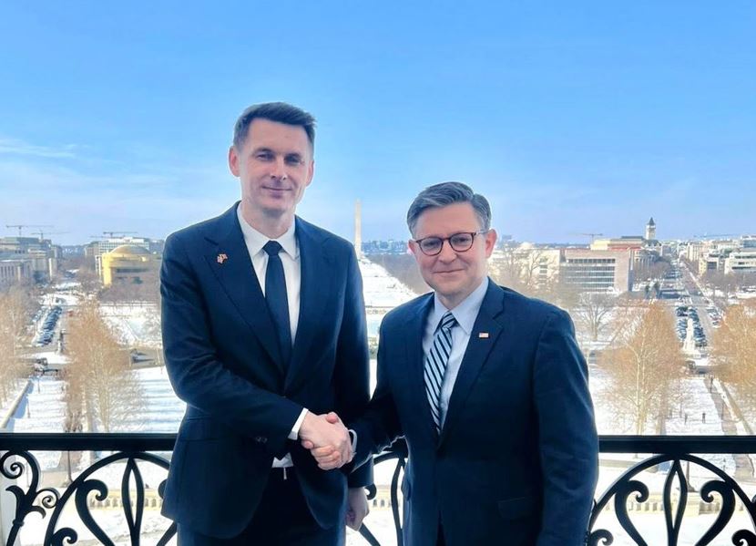 Mircea Abrudean, după întâlnirea cu şeful Camerei Reprezentanţilor a SUA, Mike Johnson: „România este un Aliat puternic și de încredere în NATO”|Foto: Mircea Abrudean – Facebook