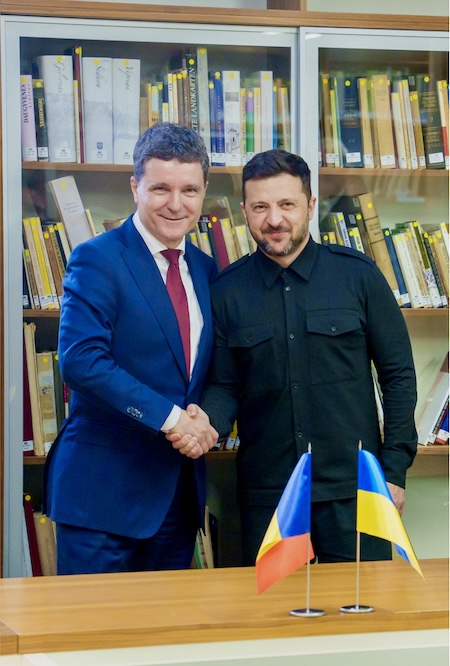 Președintele Nicușor Dan va fi din nou față în față cu Volodimir Zelenski | Foto: presidency.ro