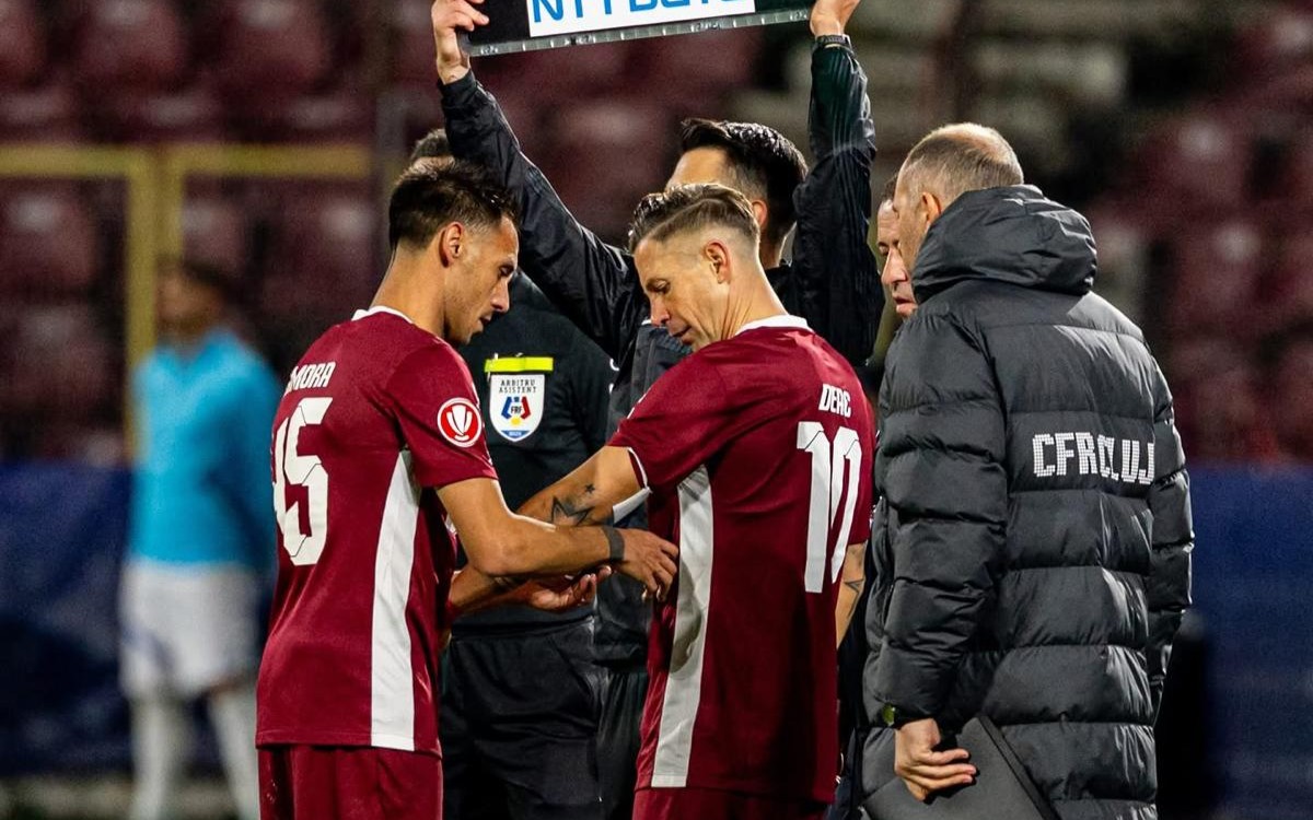 Mario Camora și Ciprian Deac / Foto: CFR 1907 Cluj Facebook