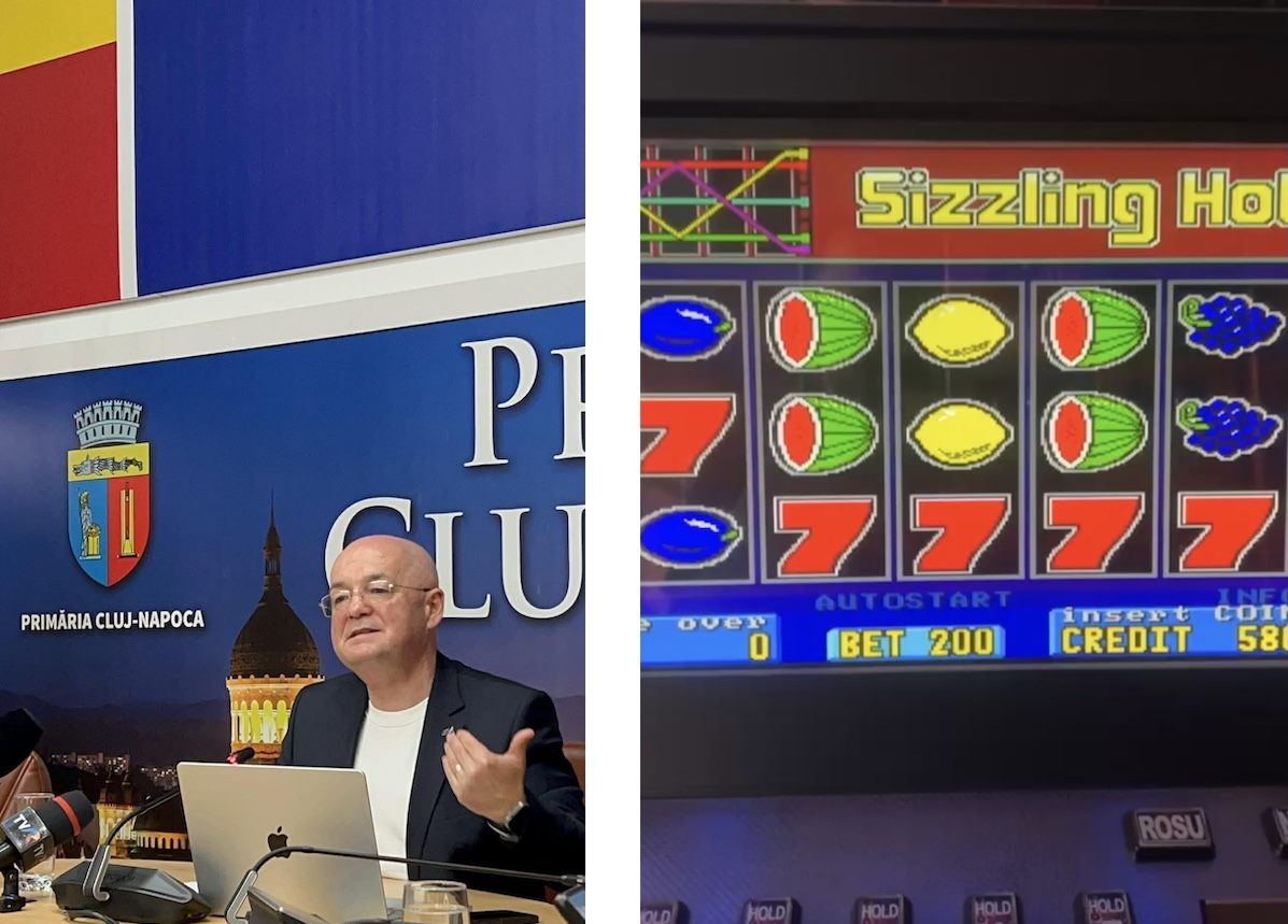 Primarul Emil Boc a spus că va lua o decizie calculată în privința păcăneleleor din municipiul Cluj-Napoca | Foto: monitorulcj.ro