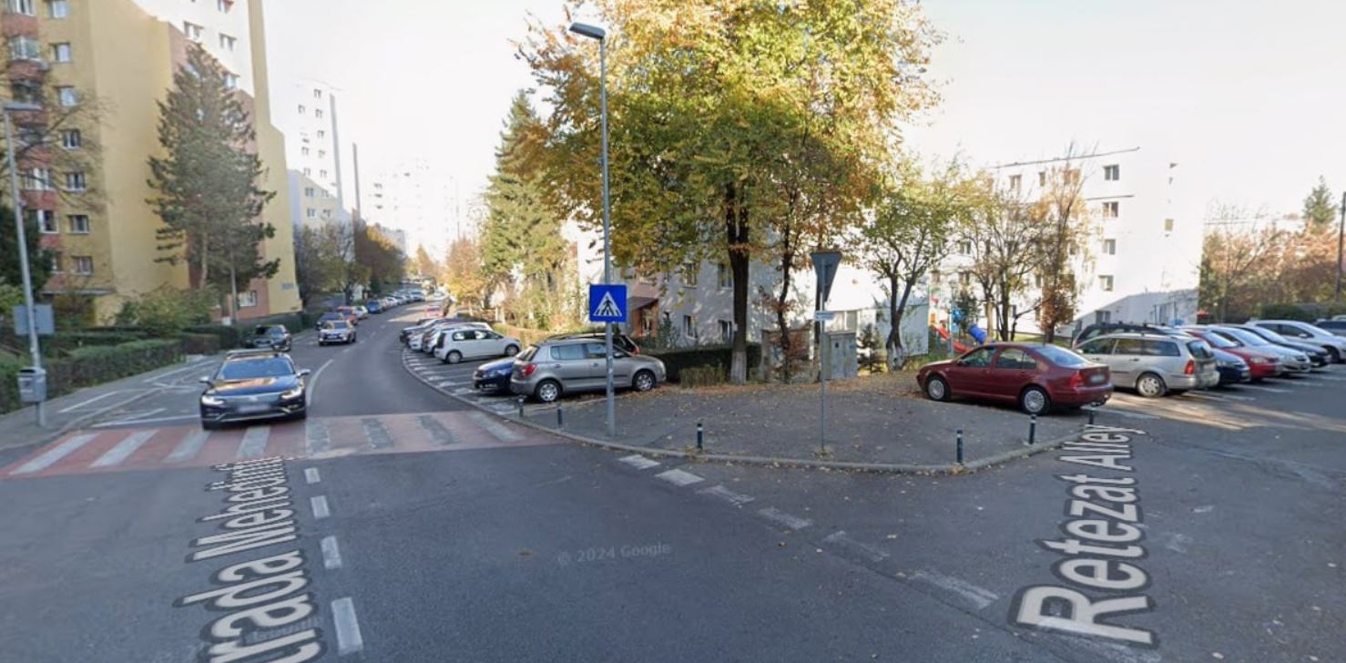 Atenție, șoferi! Sens unic de circulație în Mănăștur, pe strada Mehedinți|Foto: Google Maps