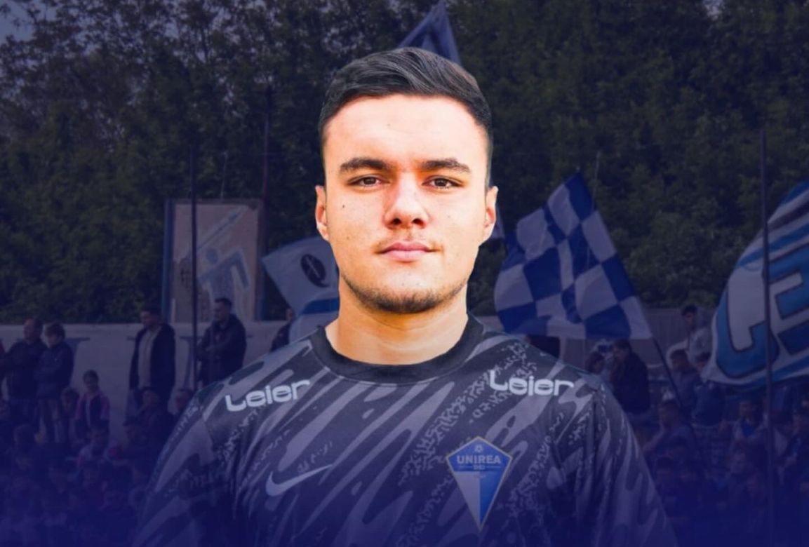 Alexandru Uțiu, noul portar al Unirii Dej / Foto: FC Unirea Dej Facebook