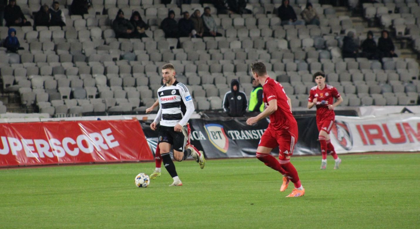 Jovo Lukic, atacantul Universității Cluj / Foto: Mădălina IVAN, monitorulcj.ro