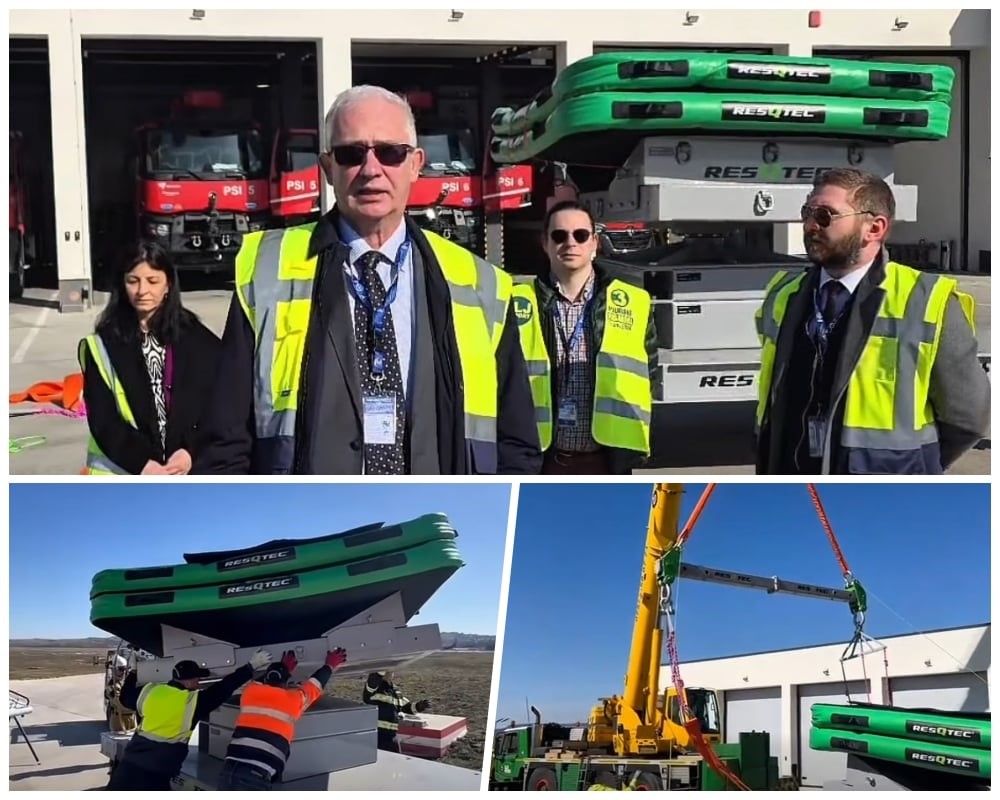 Dotări unice la Aeroportul Internațional Cluj pentru aeronavele imobilizate în cazul unui accident de aviație. David Ciceo: „Se acționează competent, conform standardelor internaționale”.|Foto: Aeroportul Internațional Cluj