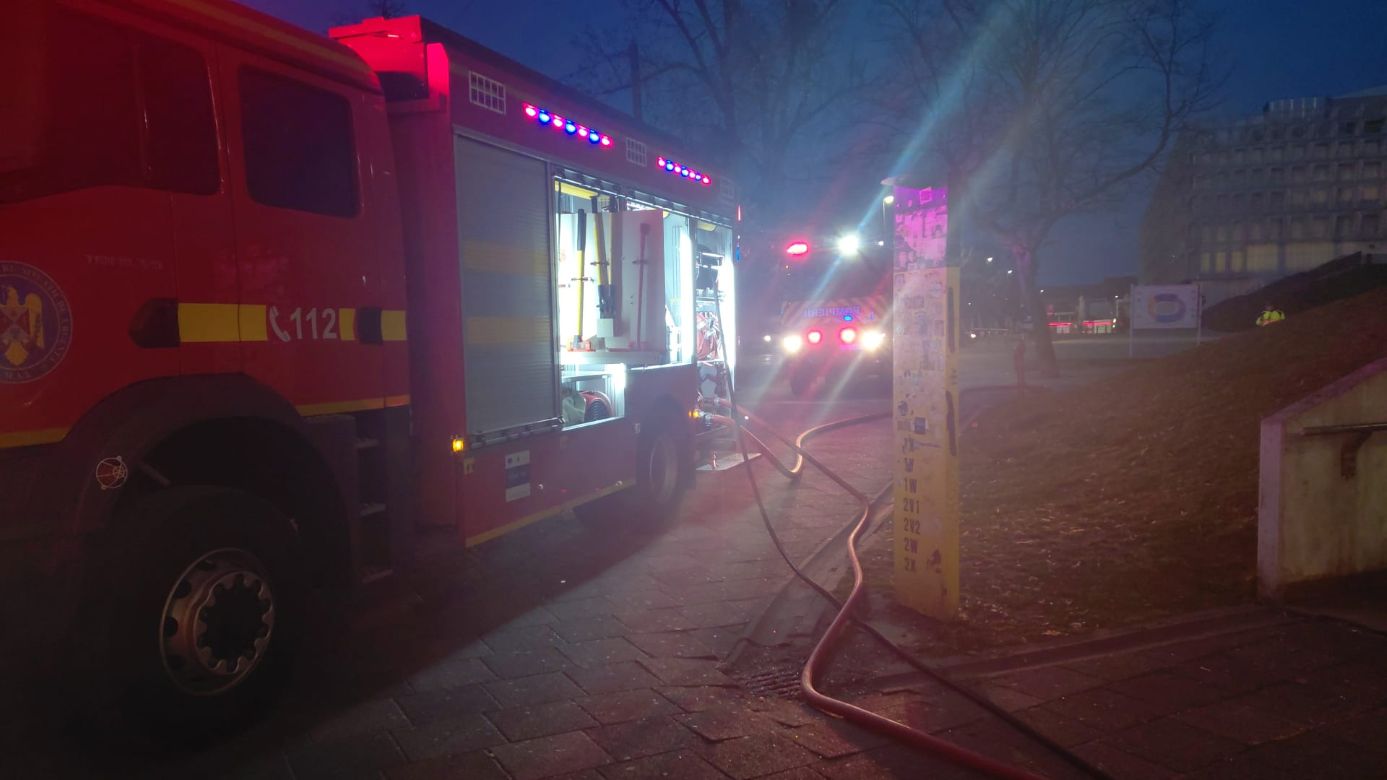 Incendiu lângă Cluj Arena / Foto: ISU Cluj