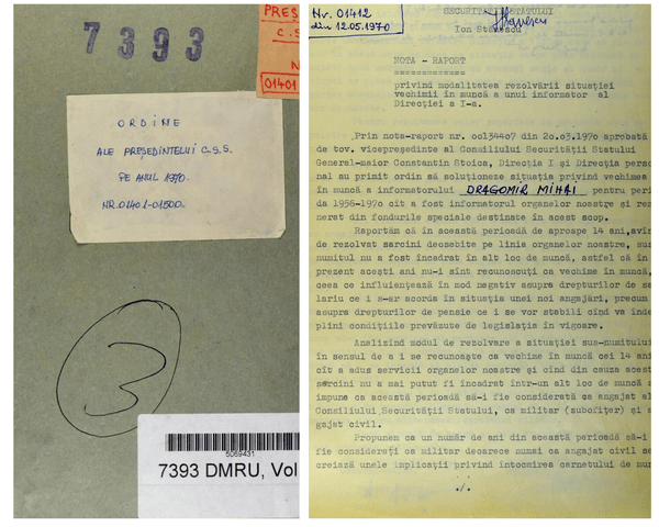 Caz șocant din arhivele CNSAS. Turnătoria la Securitate, transformată în vechime pentru pensie | Foto: CNSAS-Facebook, colaj monitorulcj.ro