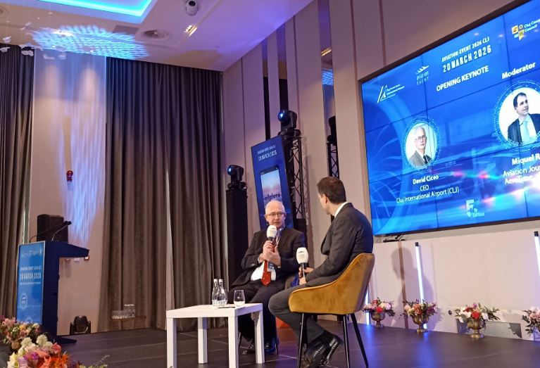 Aviation Event 2026, la Cluj. David Ciceo: „Până în 2045 vom avea 10 milioane de pasageri pe Aeroportul Internațional Cluj”.|Foto: monitorulcj.ro