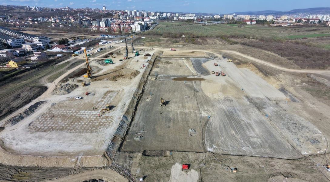 Lucrările pentru edificarea celei mai moderne unități spitalicești din România – Spitalul Pediatric din Borhanci, au demarat în forță|Foto: Consiliul Județean Cluj